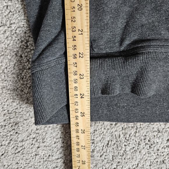 Lululemon Hoodie Womens 6 Heather Grey Stress Less French Terry Slim W3G66S - Picture 10 of 14